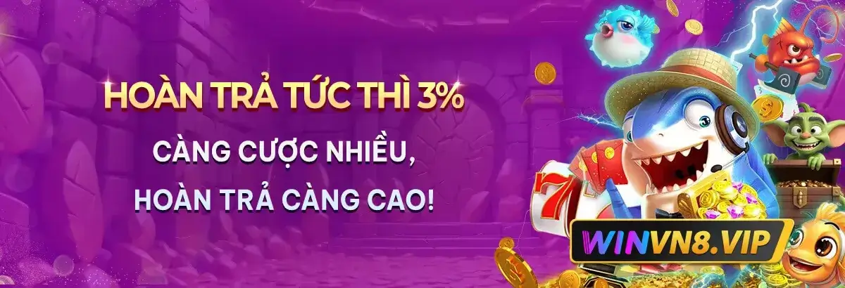 Nhà cái 14Winvn com khuyến mãi hoàn trả lên đến 3%